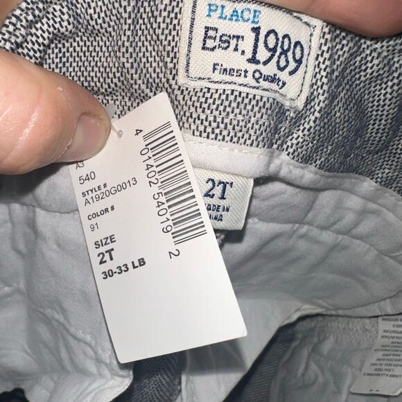 Children’s Place dapper little man 2T black & white slacks - Picture 2 of 3